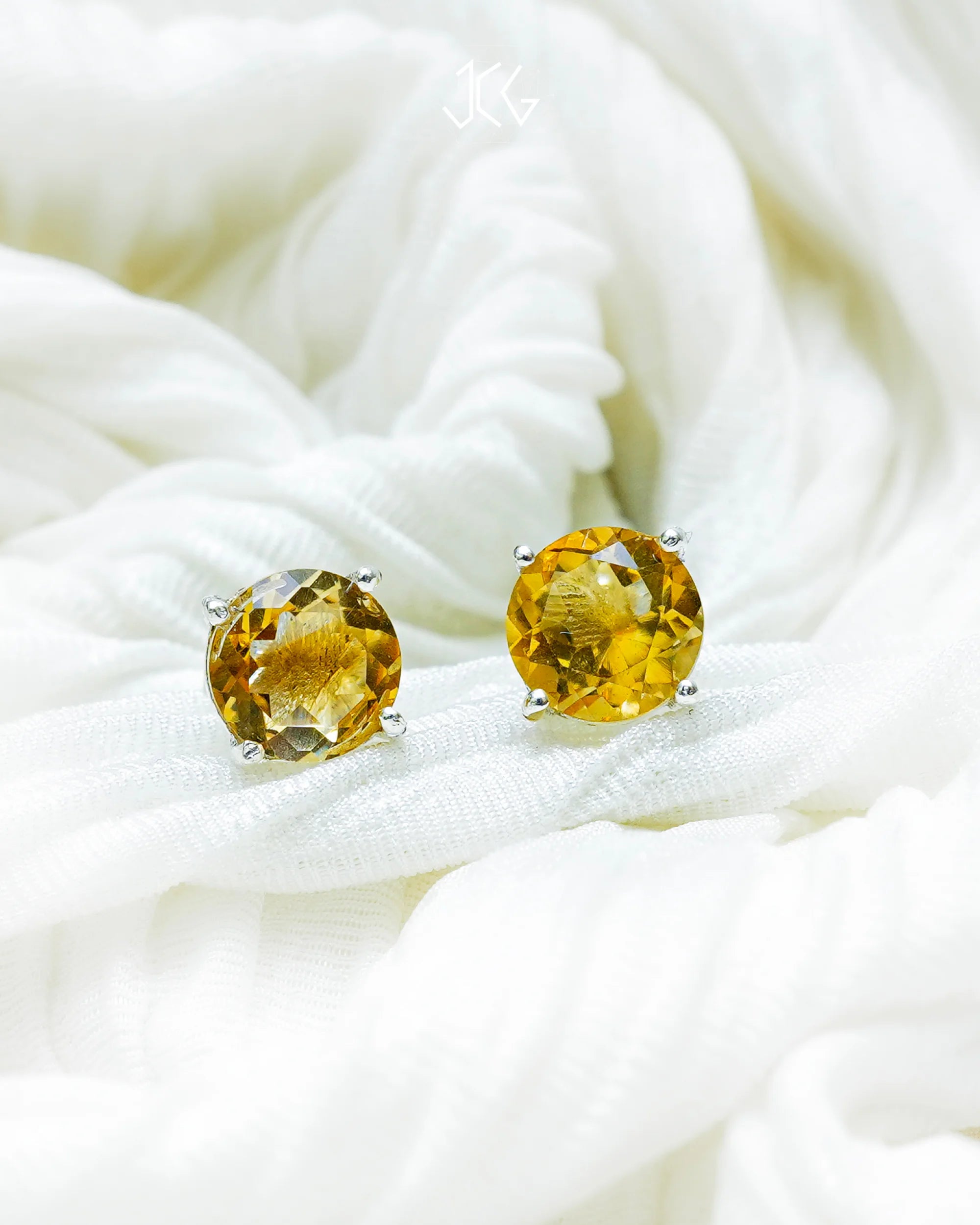 Citrine Earrings - Jaipur Crystal Gems