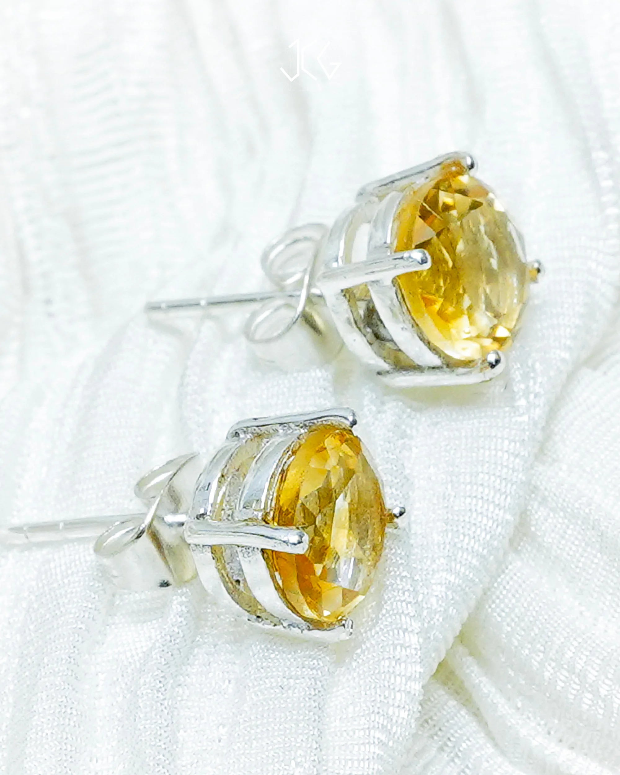 Citrine Earrings - Jaipur Crystal Gems