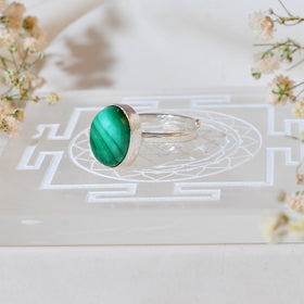 NATURAL MALACHITE RING 100% Natural Gemstone