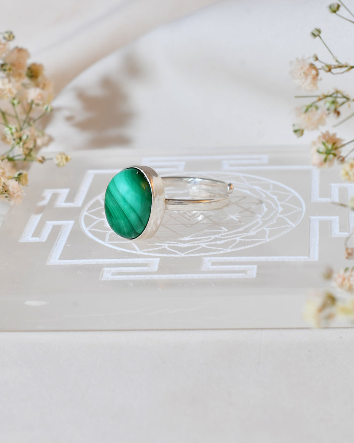 NATURAL MALACHITE RING 100% Natural Gemstone