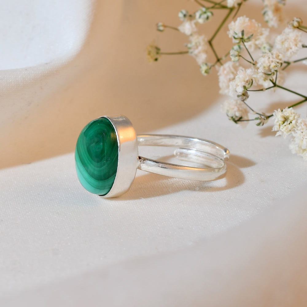 NATURAL MALACHITE RING 100% Natural Gemstone
