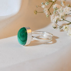 NATURAL MALACHITE RING 100% Natural Gemstone