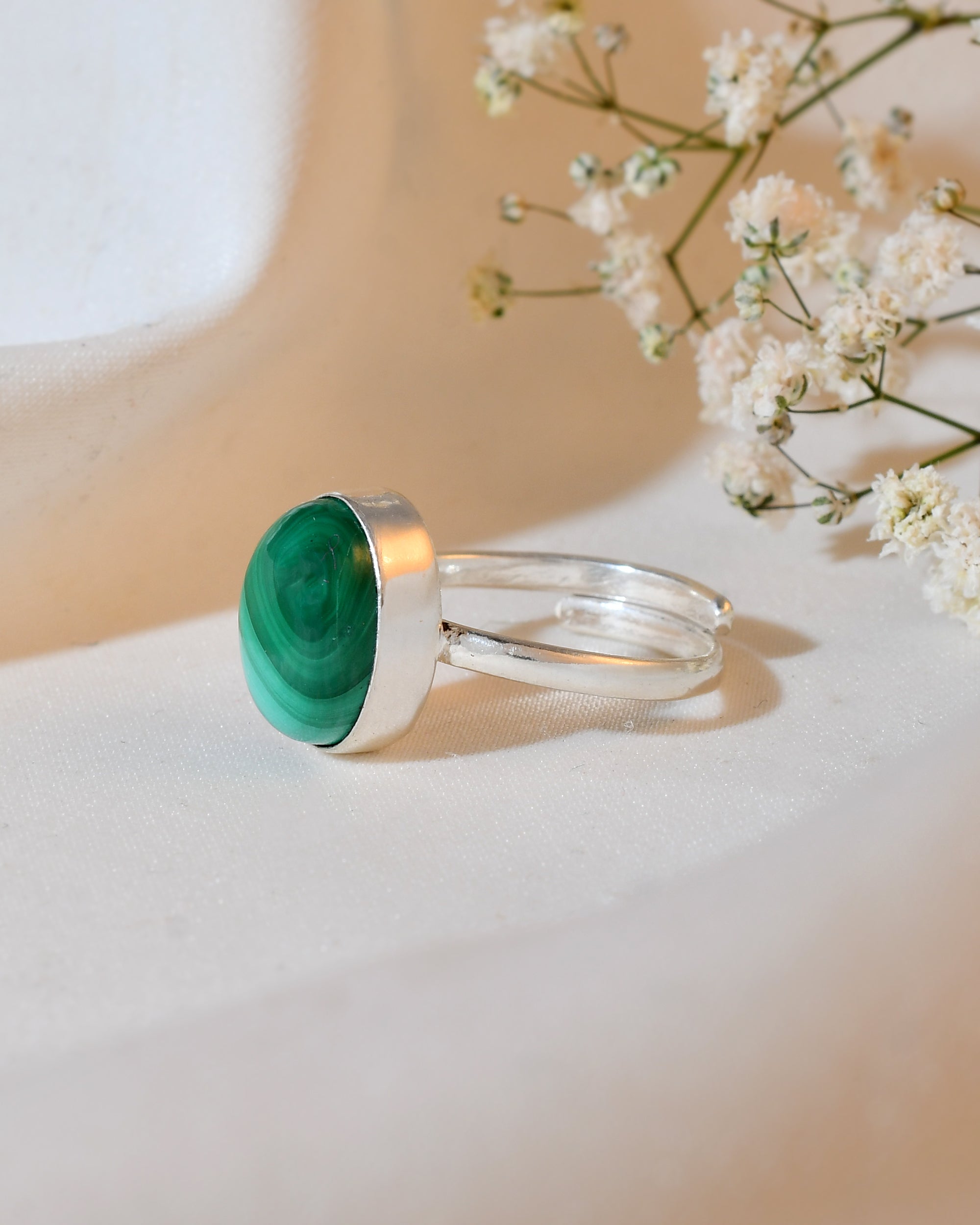 NATURAL MALACHITE RING 100% Natural Gemstone