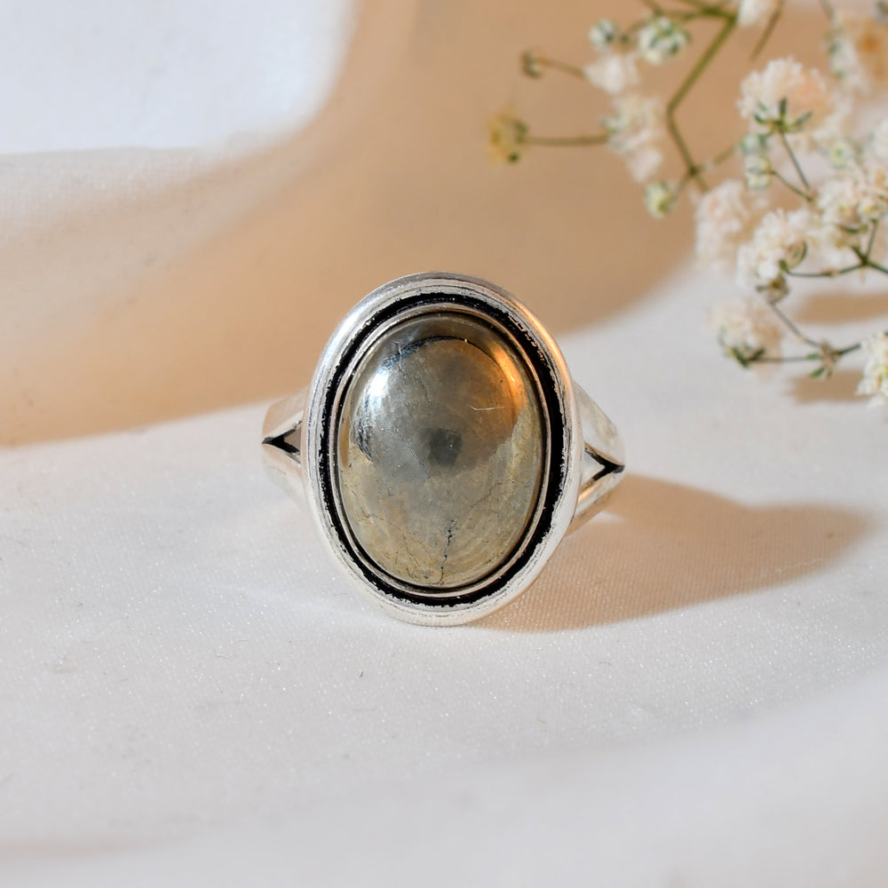 NATURAL PYRITE RING 100% Natural Gemstone