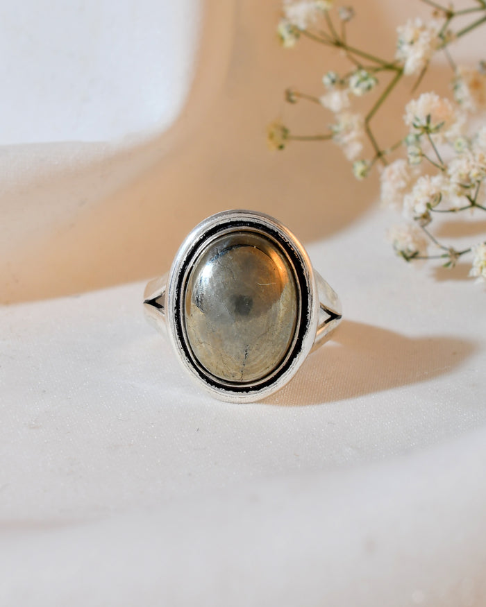 NATURAL PYRITE RING 100% Natural Gemstone