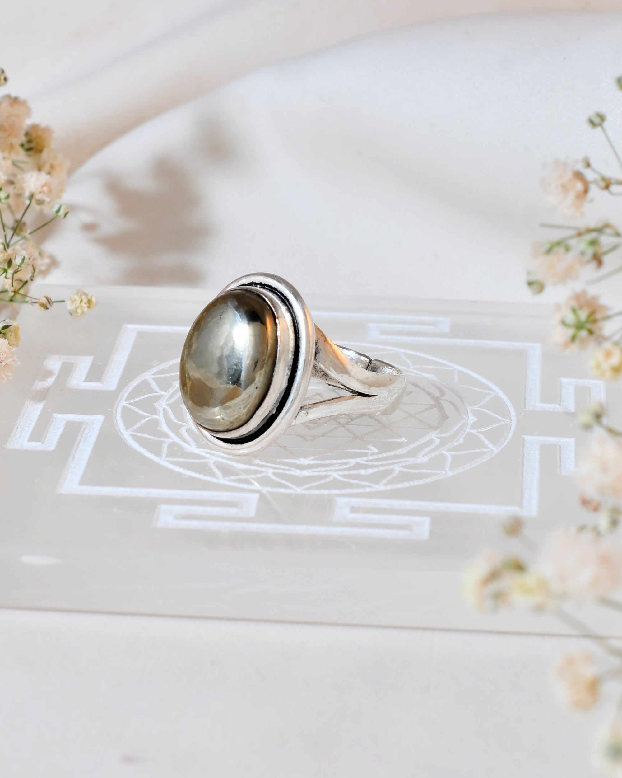 NATURAL PYRITE RING 100% Natural Gemstone