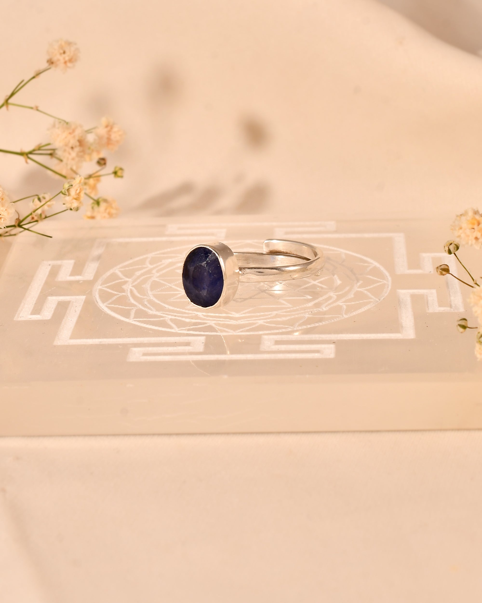 NATURAL BLUE  SAPPHIRE ( NEELAM)  RING