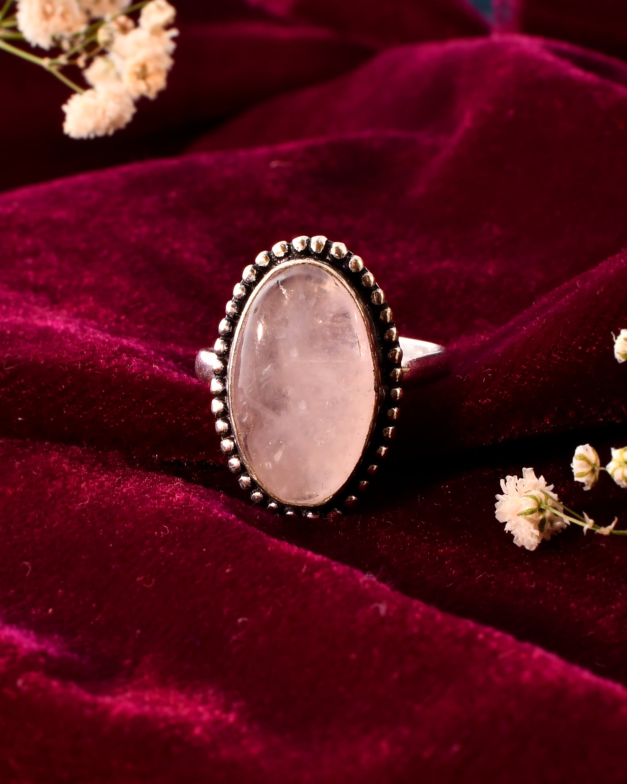 NATURAL ROSE RING Gemstone