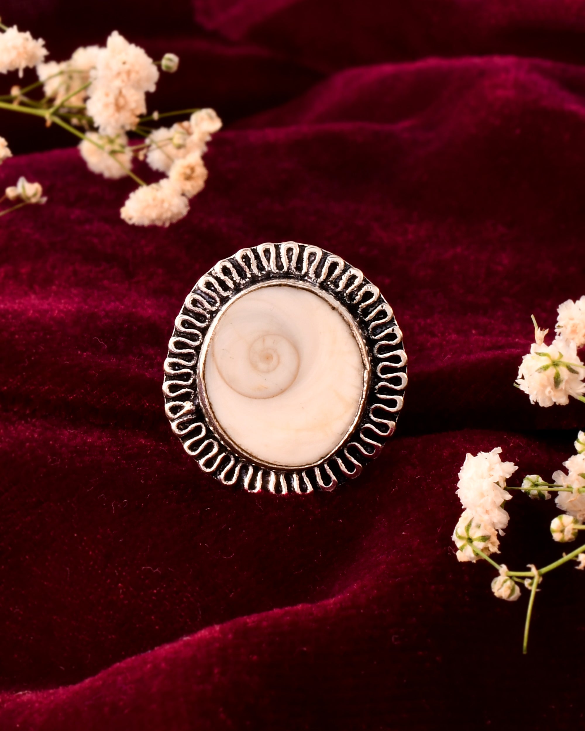 NATURAL SHIVA EYE RING 100% Natural