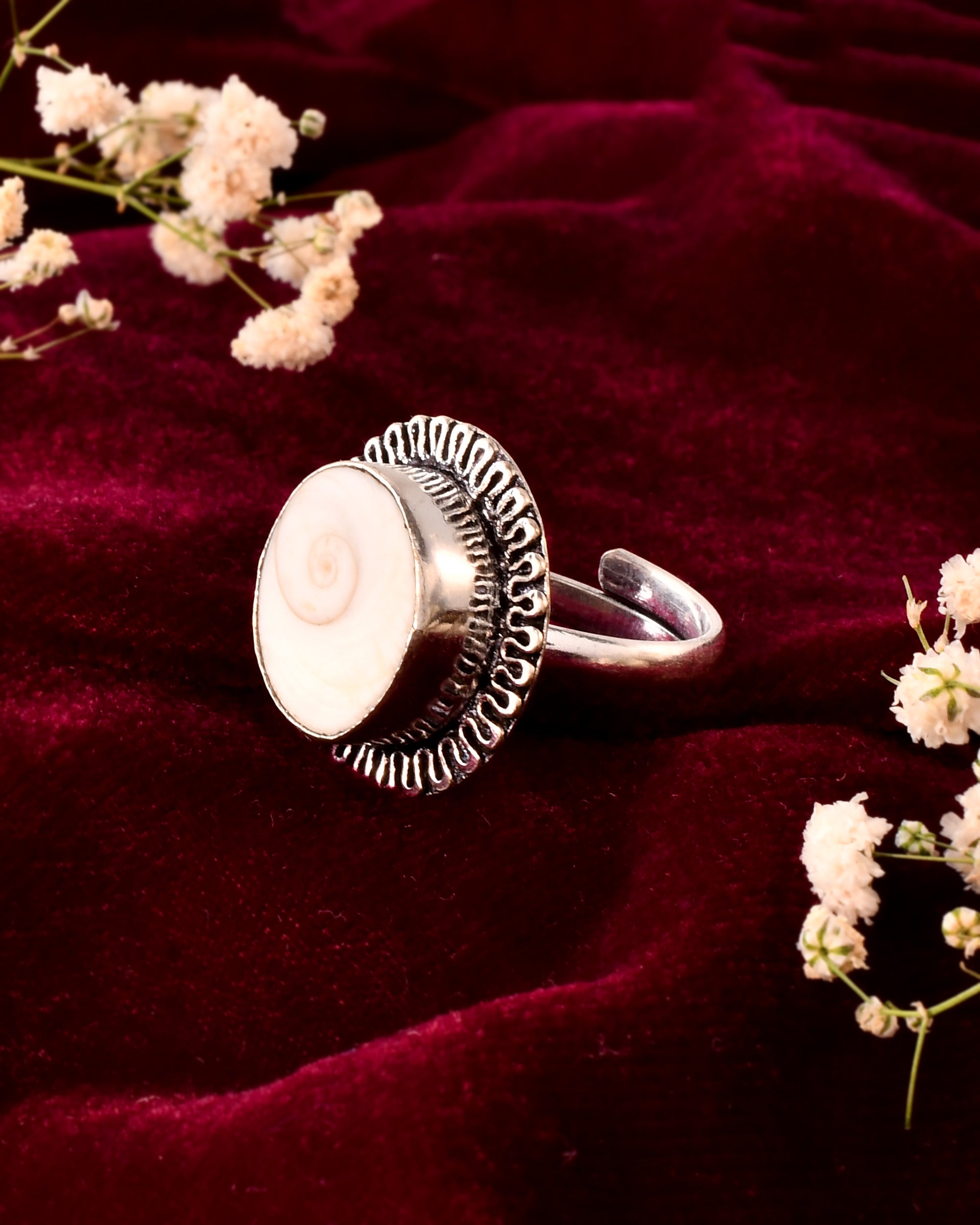 NATURAL SHIVA EYE RING 100% Natural
