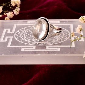 Natural Clear Quartz Ring