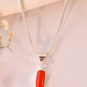 NATURAL CORAL (MOONGA)  PENDANT GEMSTONE