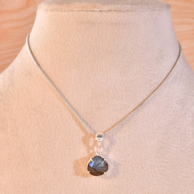 Natural Faceted Labradorite Pendant