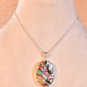 NATURAL ABALONE SHELL PENDANT