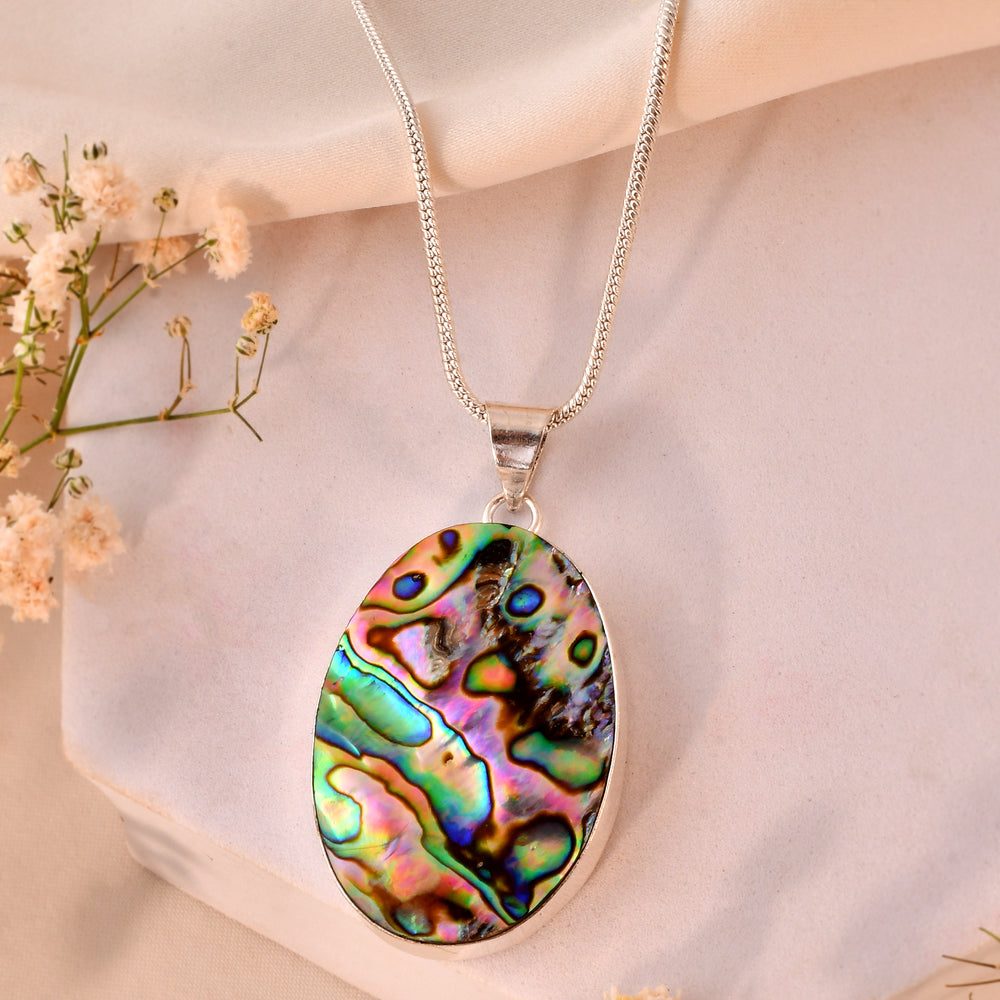 NATURAL ABALONE SHELL PENDANT