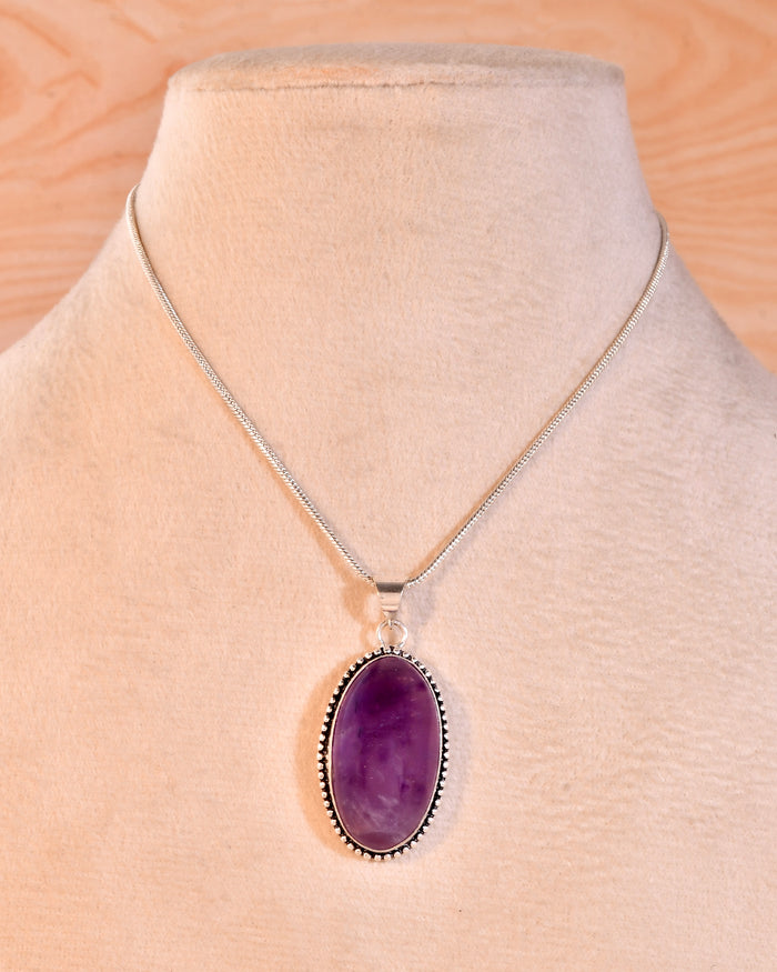 NATURAL AMETHYST  PENDANT anxiety relief