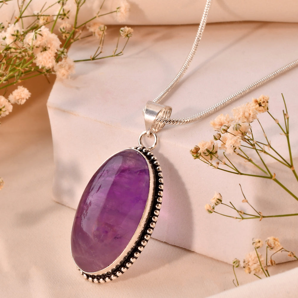 NATURAL AMETHYST  PENDANT anxiety relief