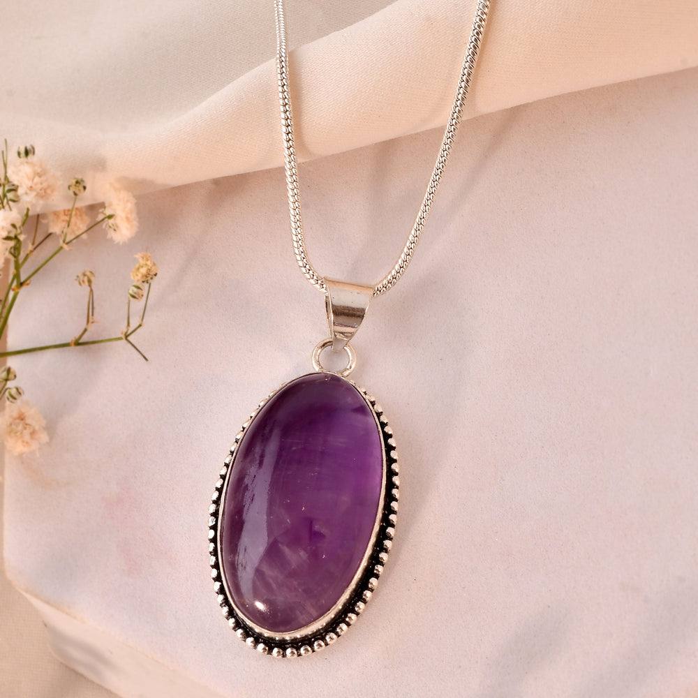 NATURAL AMETHYST  PENDANT anxiety relief