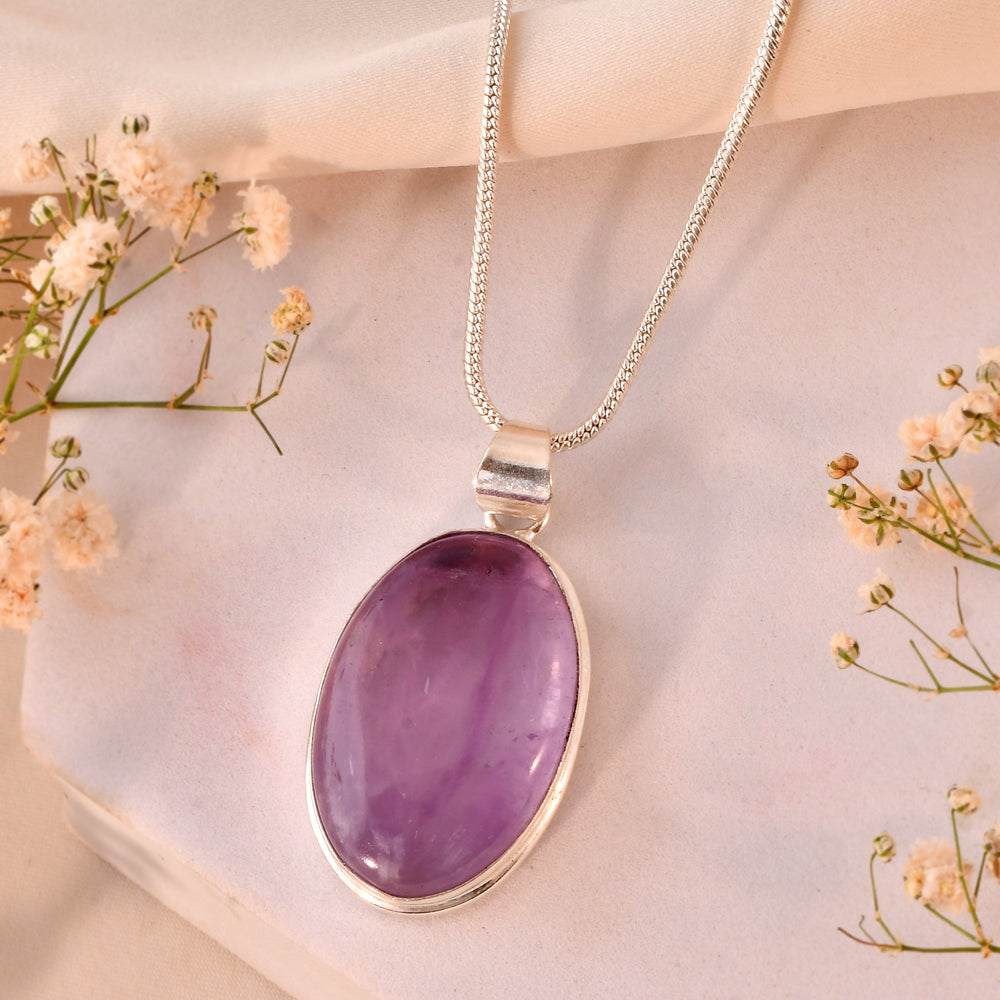 NATURAL AMETHYST  PENDANT anxiety relief