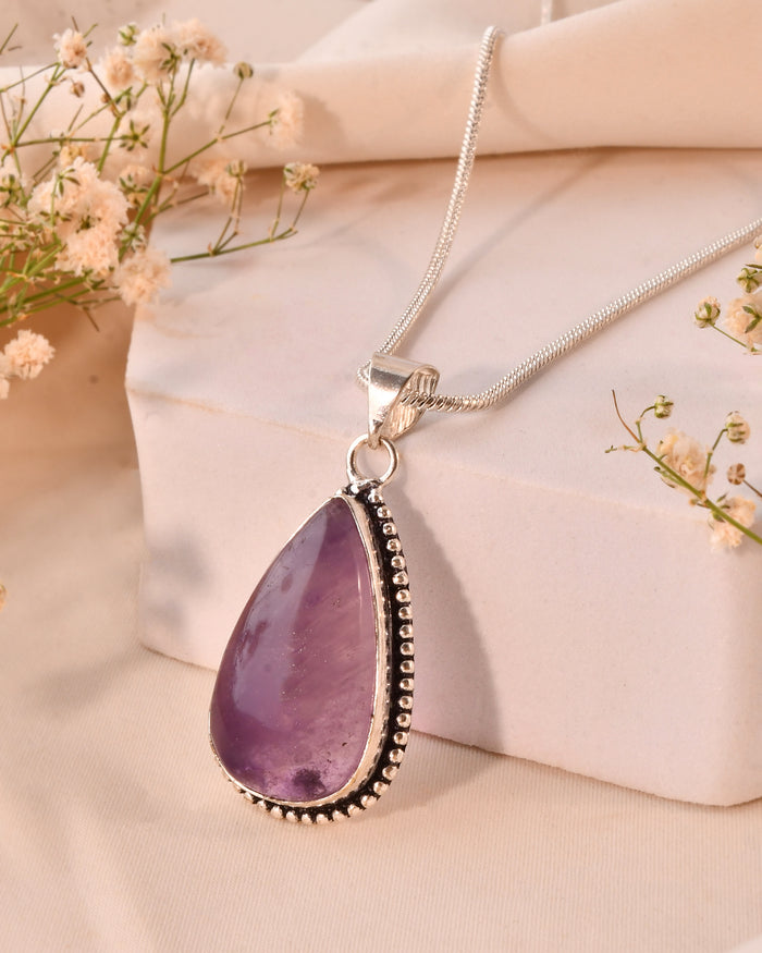 NATURAL AMETHYST  PENDANT anxiety relief