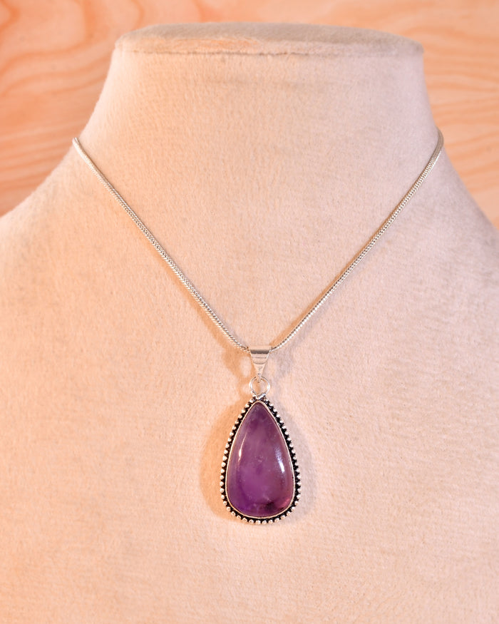 NATURAL AMETHYST  PENDANT anxiety relief