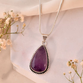 NATURAL AMETHYST  PENDANT anxiety relief