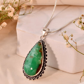 Natural Chrysoprase Pendant