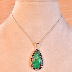 Natural Chrysoprase Pendant