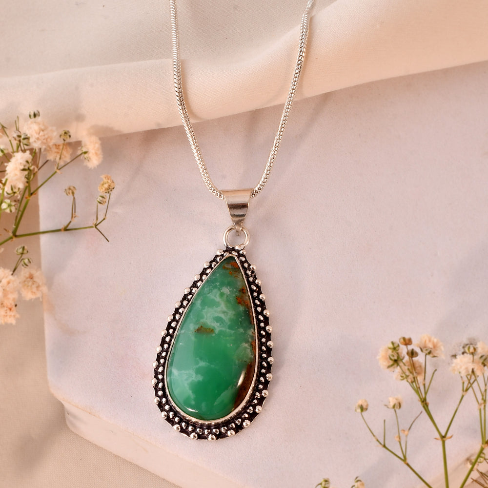 Natural Chrysoprase Pendant