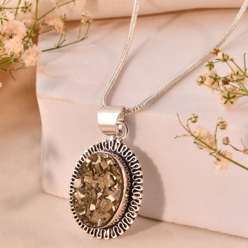 Natural  Pyrite Pendant