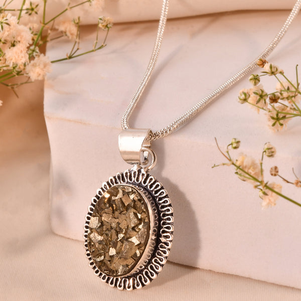 Natural  Pyrite Pendant