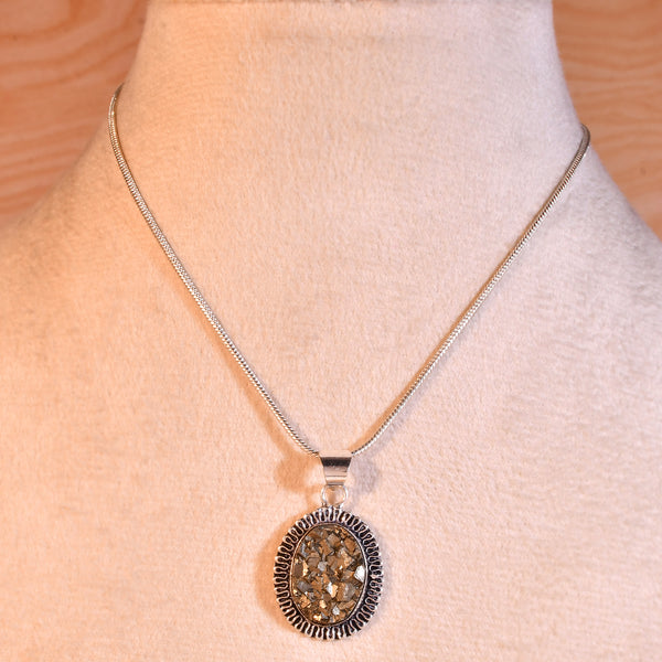 Natural  Pyrite Pendant