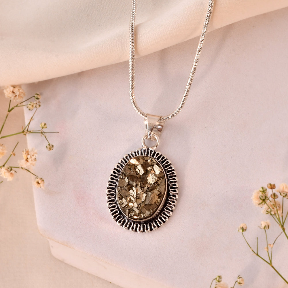 Natural  Pyrite Pendant