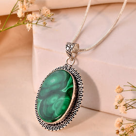NATURAL MALACHITE  PENDANT