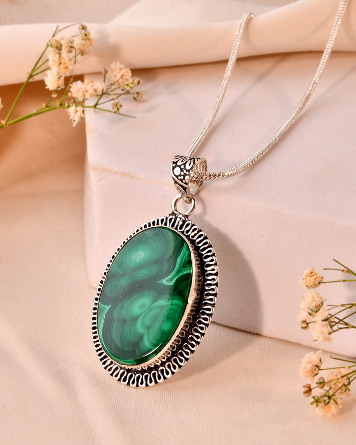 NATURAL MALACHITE  PENDANT