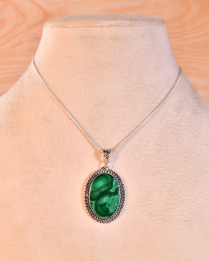 NATURAL MALACHITE  PENDANT