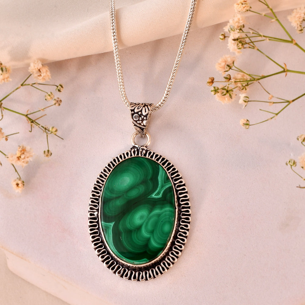 NATURAL MALACHITE  PENDANT