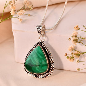 NATURAL MALACHITE PENDANT