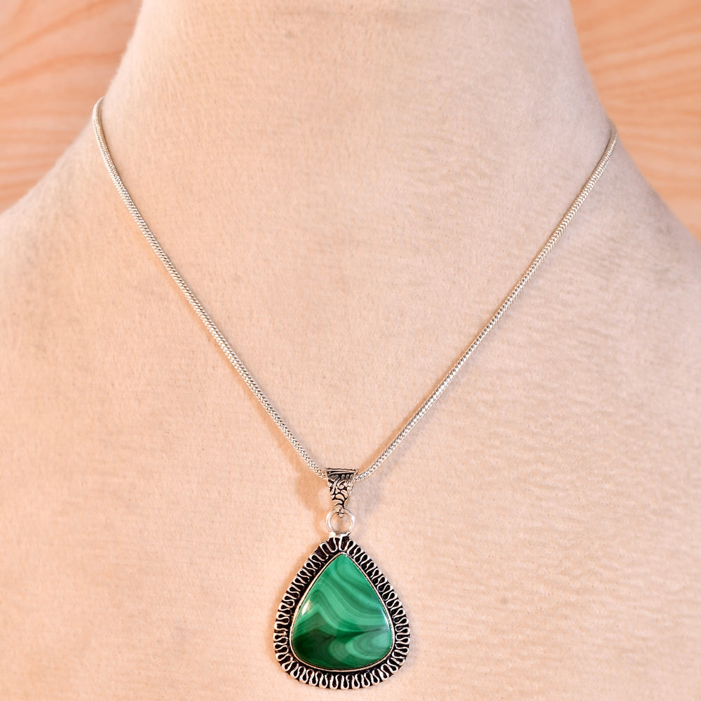 NATURAL MALACHITE PENDANT