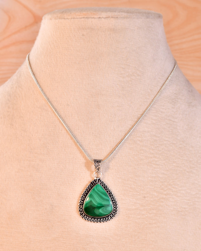 NATURAL MALACHITE PENDANT
