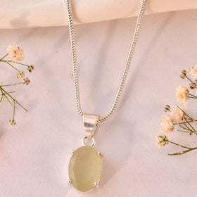 NATURAL GREEN AVENTURINE FACETED  PENDANT