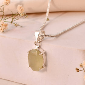 NATURAL GREEN AVENTURINE FACETED  PENDANT