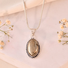 NATURAL POLISHED PYRITE PENDANT