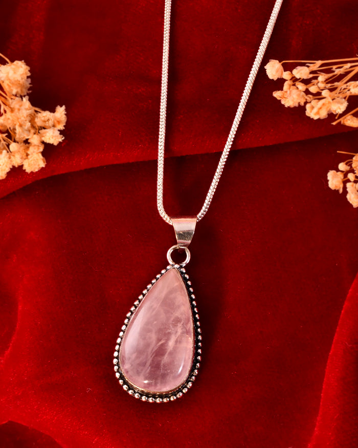 NATURAL ROSE  PENDANT