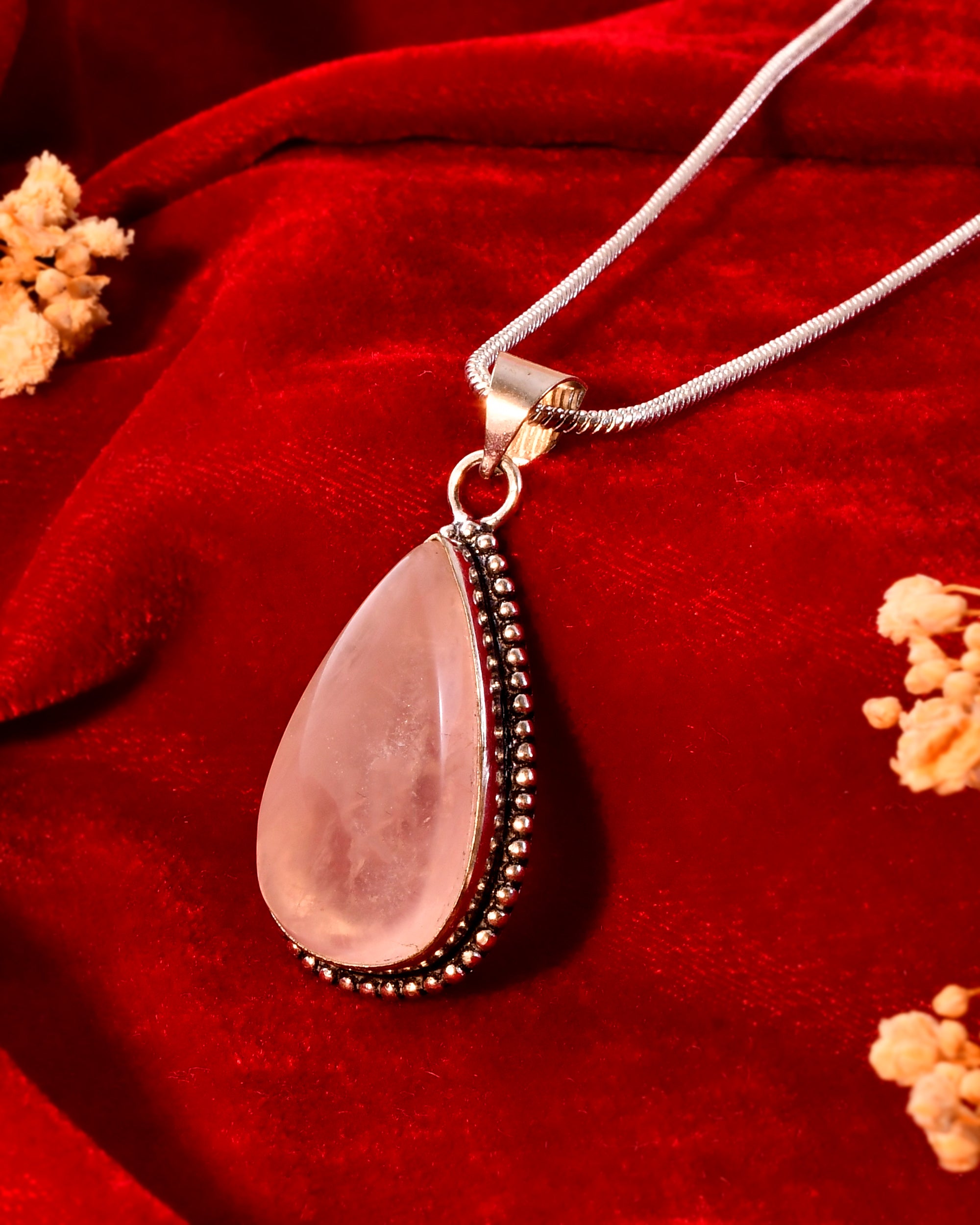 NATURAL ROSE  PENDANT