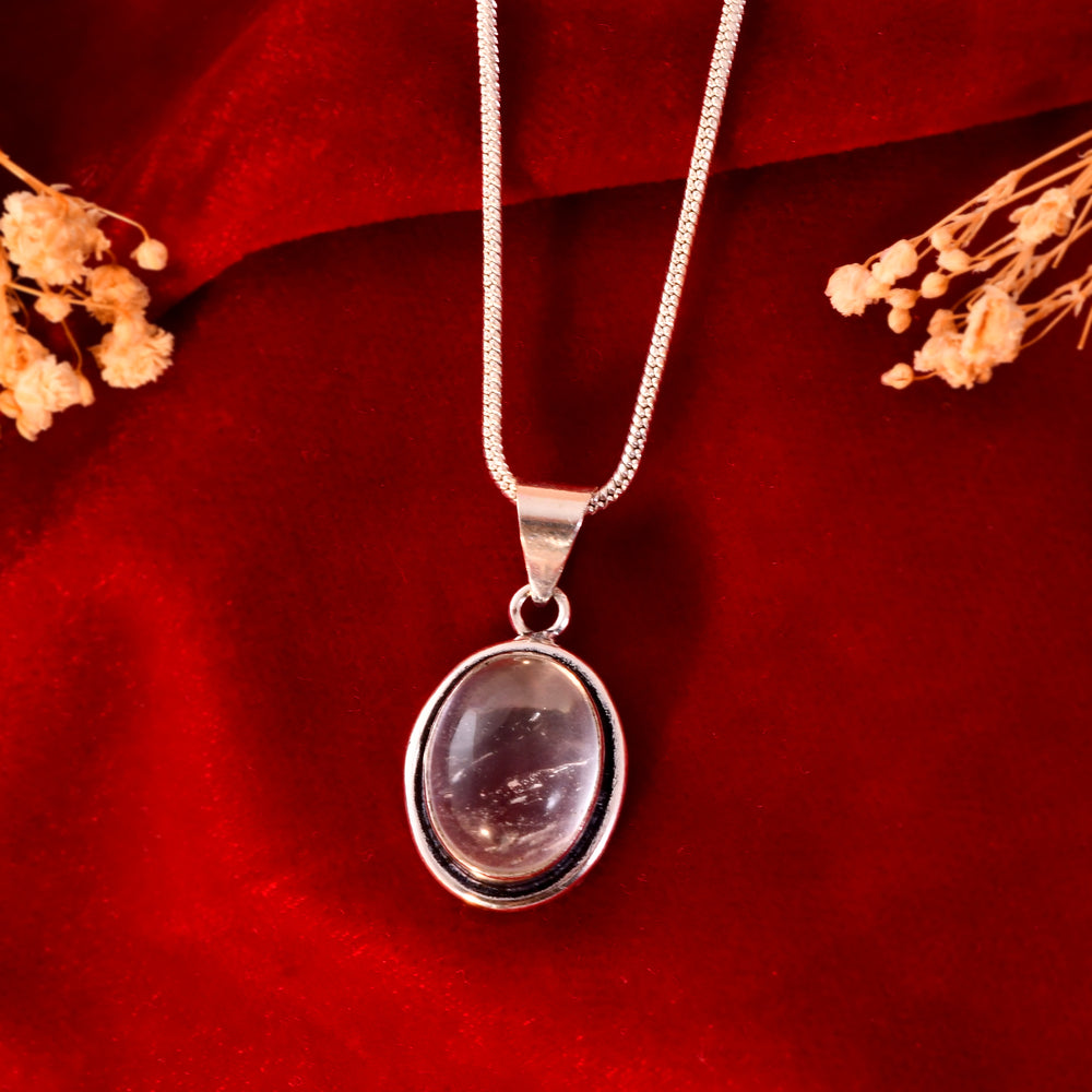 NATURAL CLEAR QUARTZ PENDANT