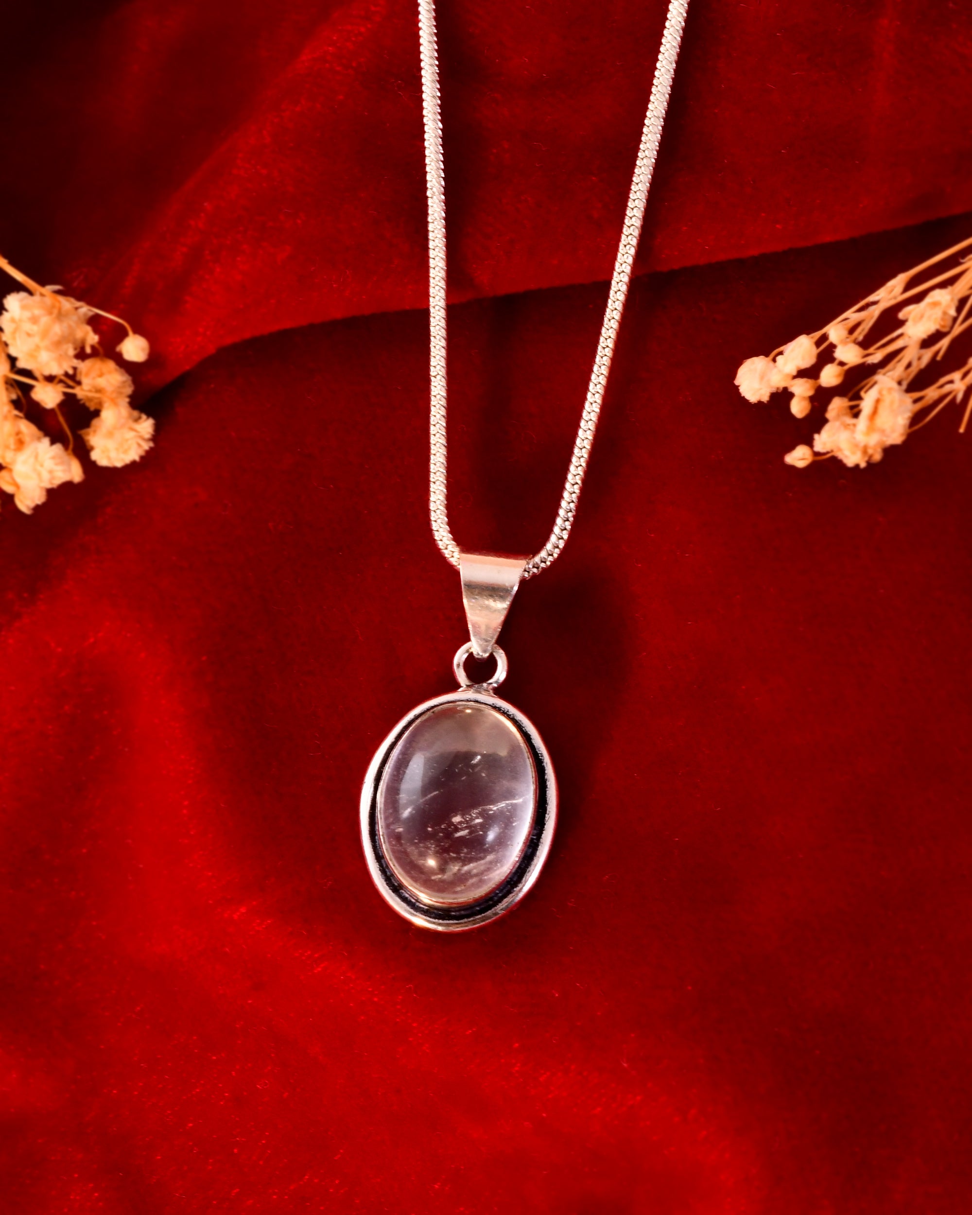 NATURAL CLEAR QUARTZ PENDANT