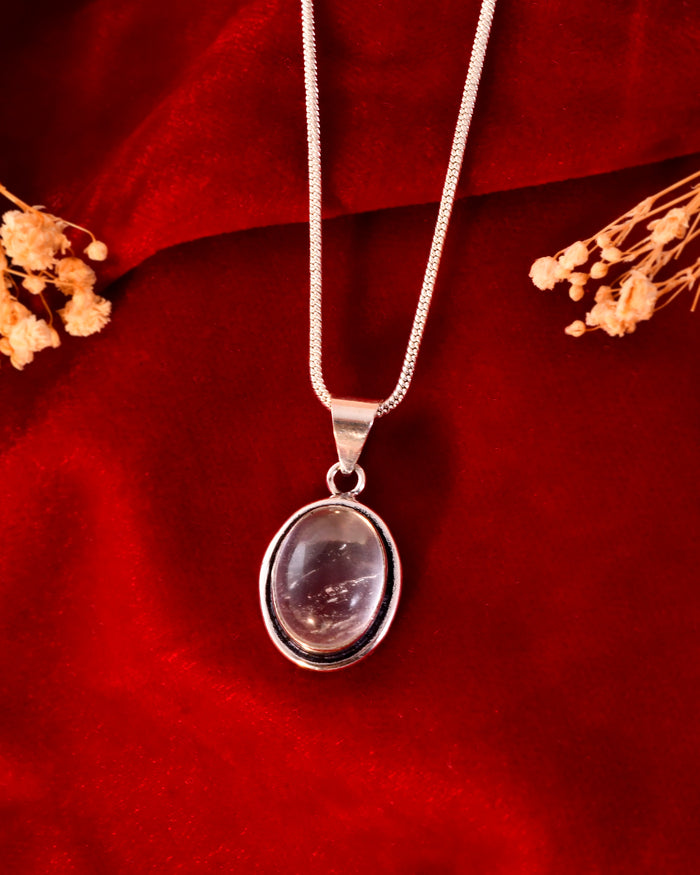 NATURAL CLEAR QUARTZ PENDANT