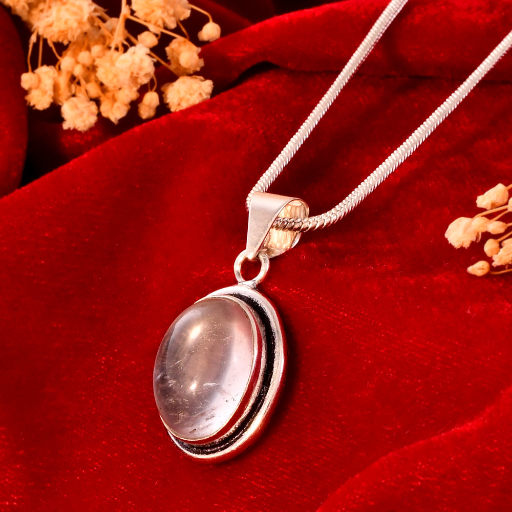NATURAL CLEAR QUARTZ PENDANT