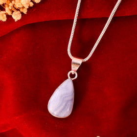 NATURAL BLUE LACE AGATE PENDANT